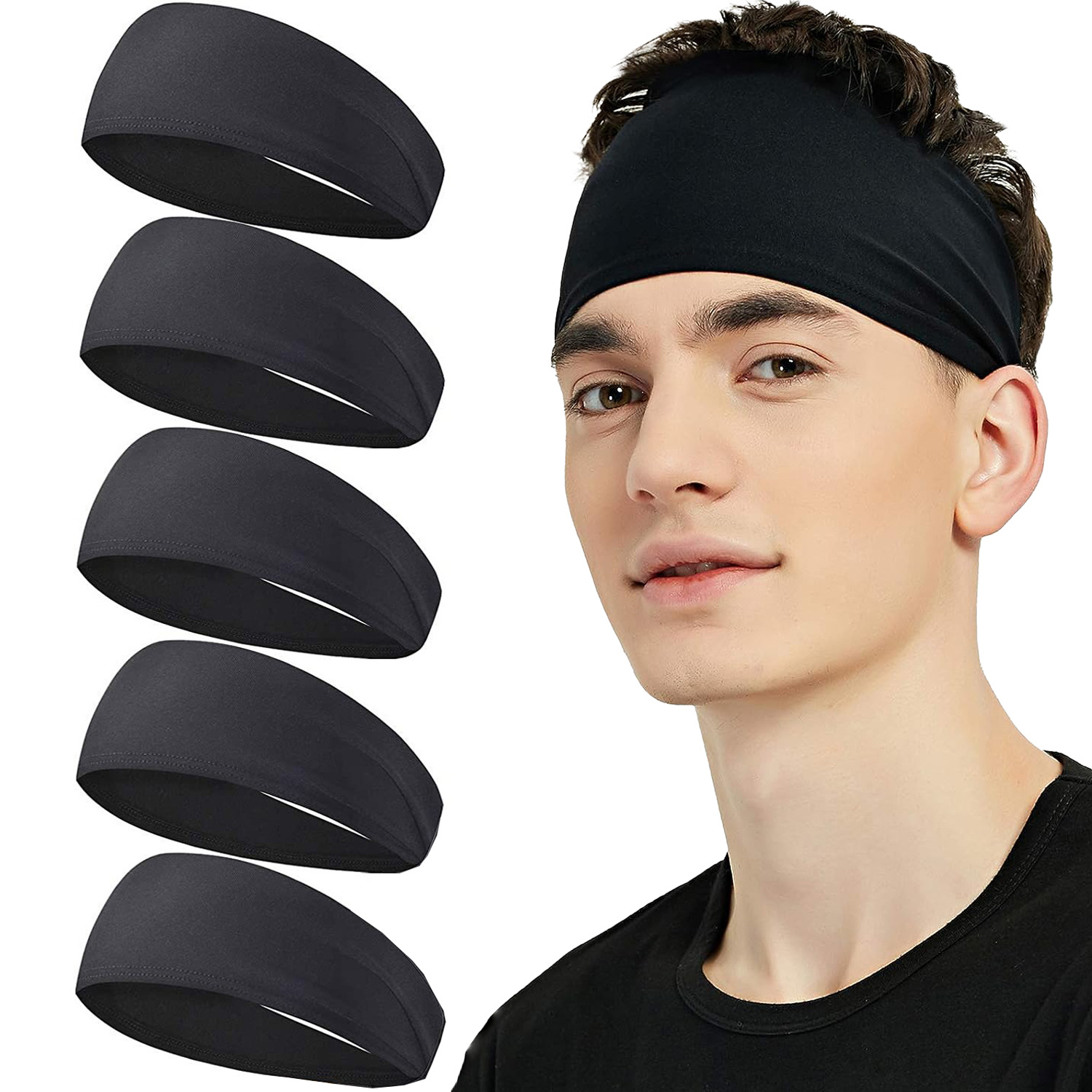 Stretch Strap Yoga - Sweatband for Men Women Elastic Sport