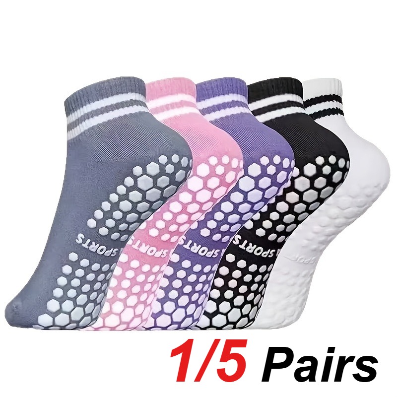 Fitness Yoga - 1/5 Pair Women's Silicone Anti Slip