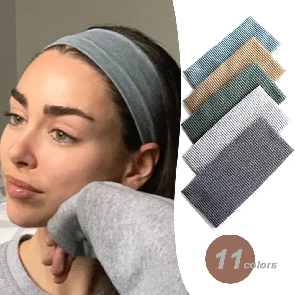 Stretch Strap Yoga - Women Solid Color Headband Yoga Knitting