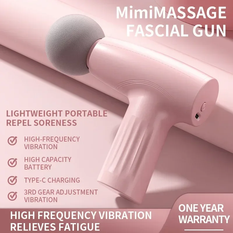 Muscle Mini Pink Massage Gun D - đánh giá và giá Vibration Massage Gun