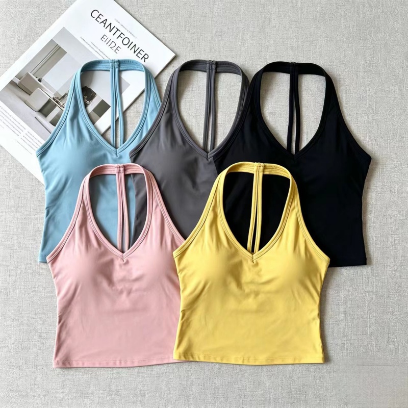 V‑Neck Halter T‑Back Yoga Tank - đánh giá và giá Yoga Fitness Studio