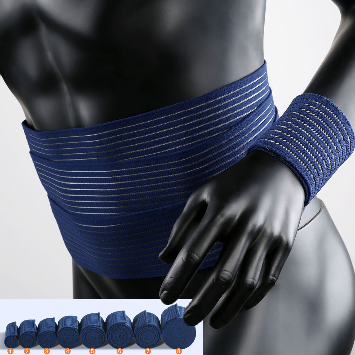 1 PC Tape Compression Bandage  - đánh giá và giá Knee Sleeve Compression