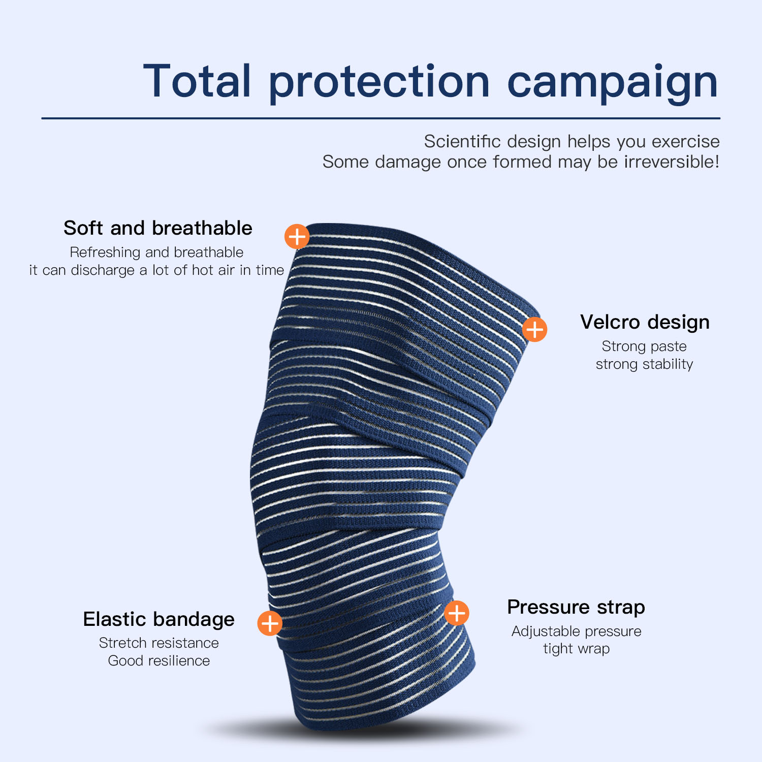 1 PC Tape Compression Bandage  - đánh giá và giá Knee Sleeve Compression
