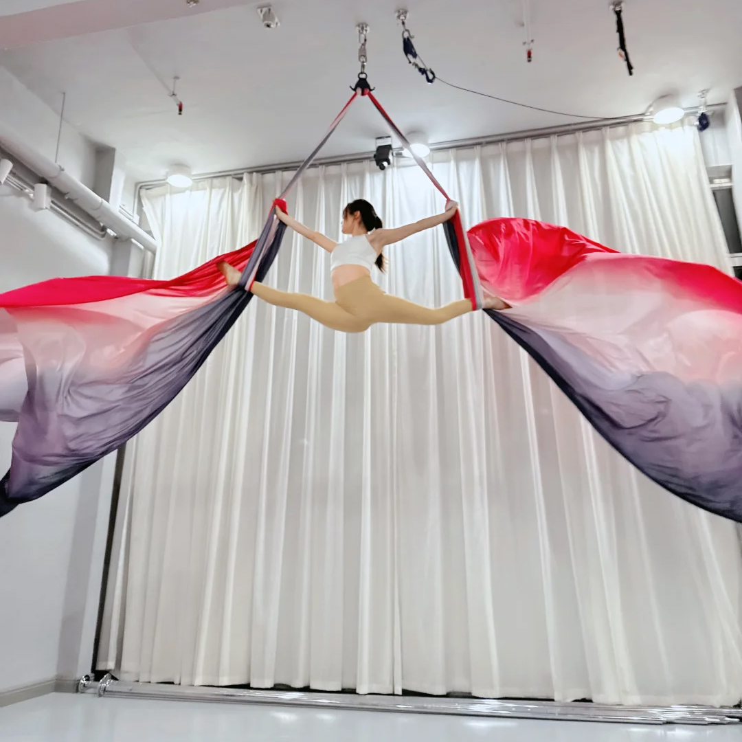 10m Aerial silks Ombre Aerial  - đánh giá và giá Yoga Fitness Studio