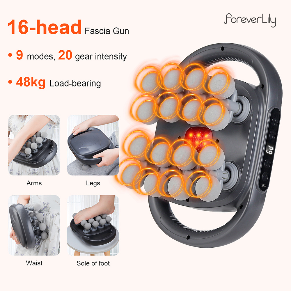 16-Head Fascia Gun High-Freque - đánh giá và giá Vibration Massage Gun