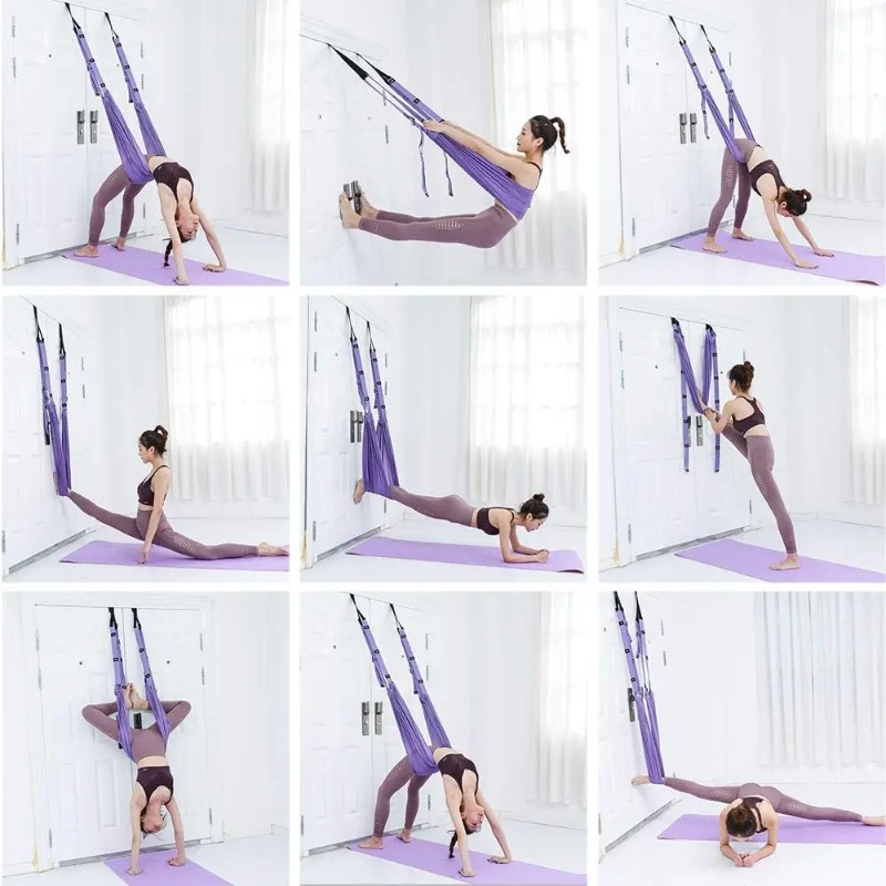 Adjustable Aerial Yoga Hammock - đánh giá và giá Stretch Strap Yoga